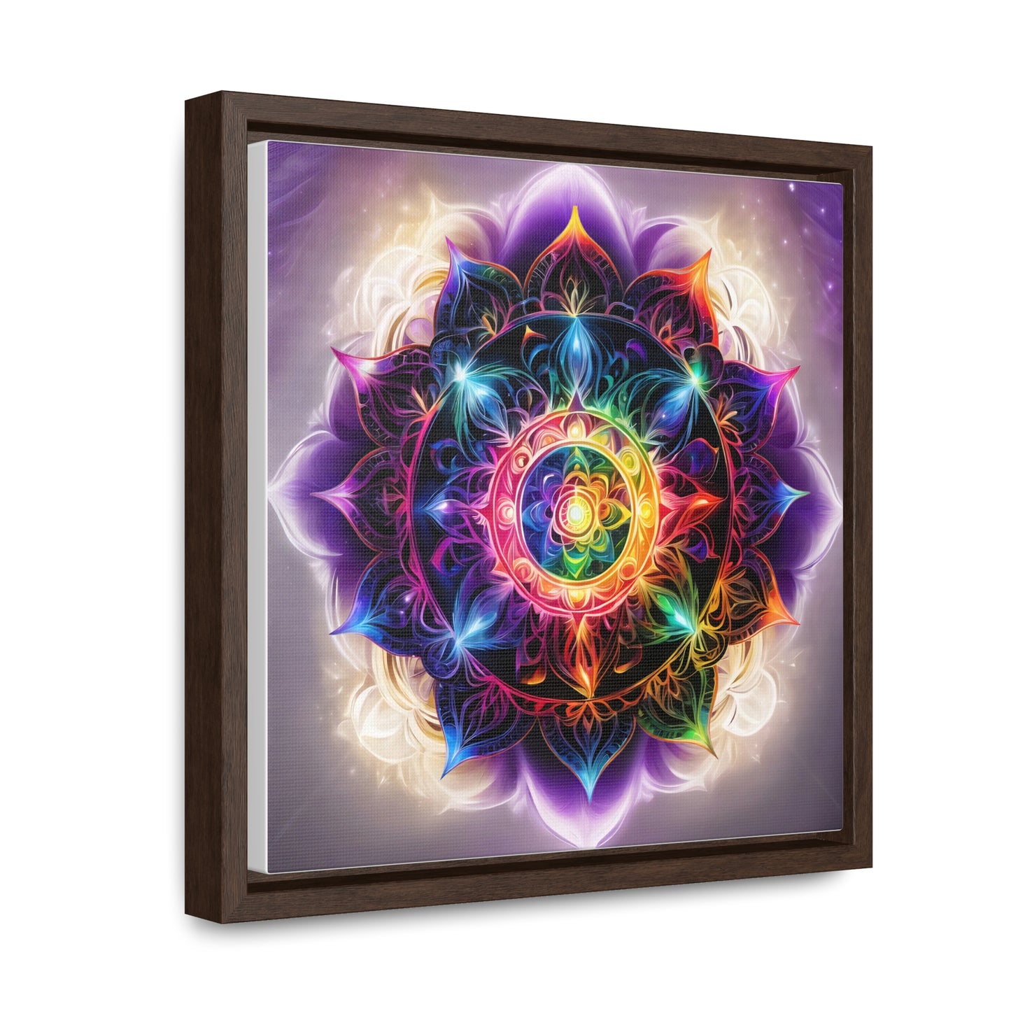 Indigo chakra gallery art, Square Frame