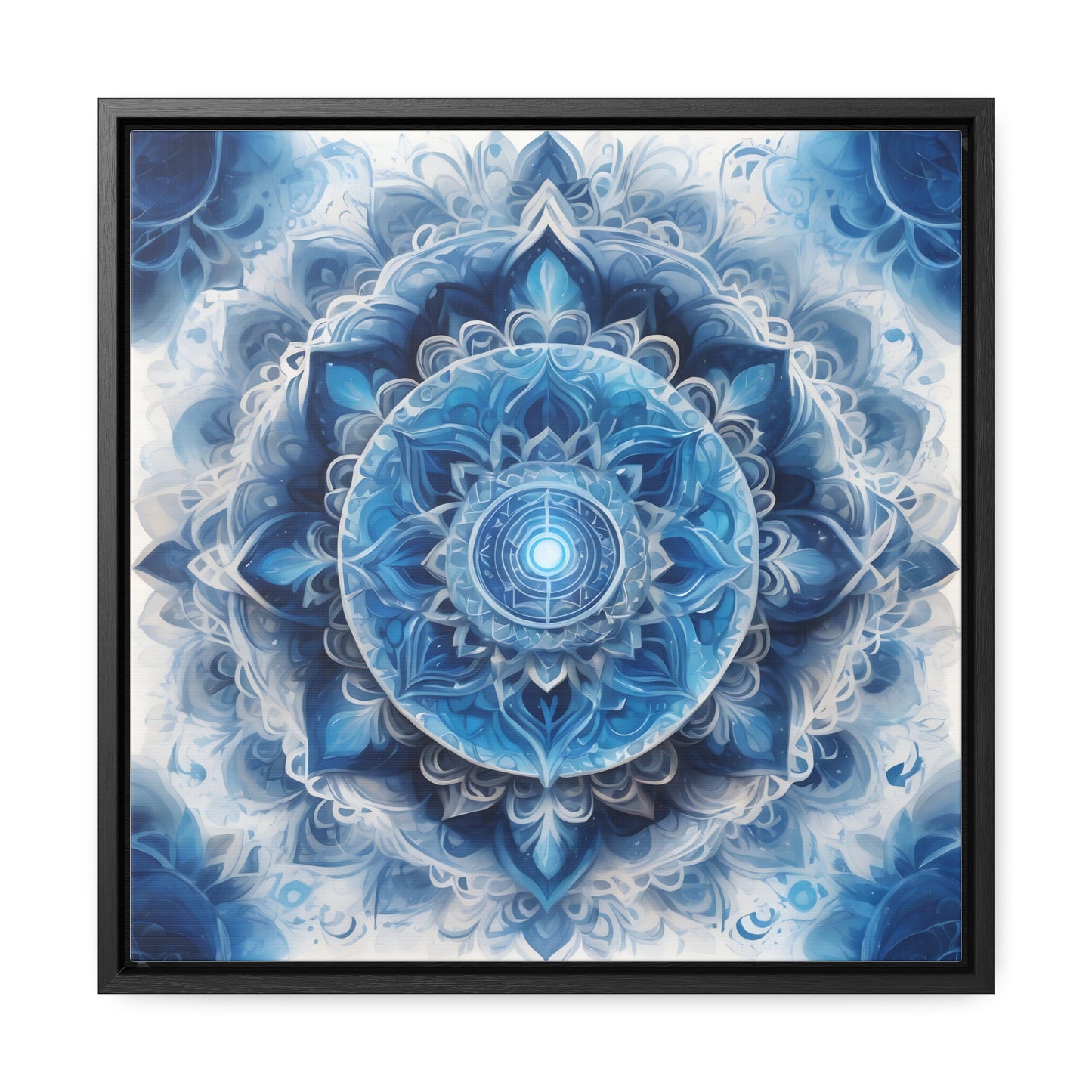 Throat chakra gallery art Square Frame