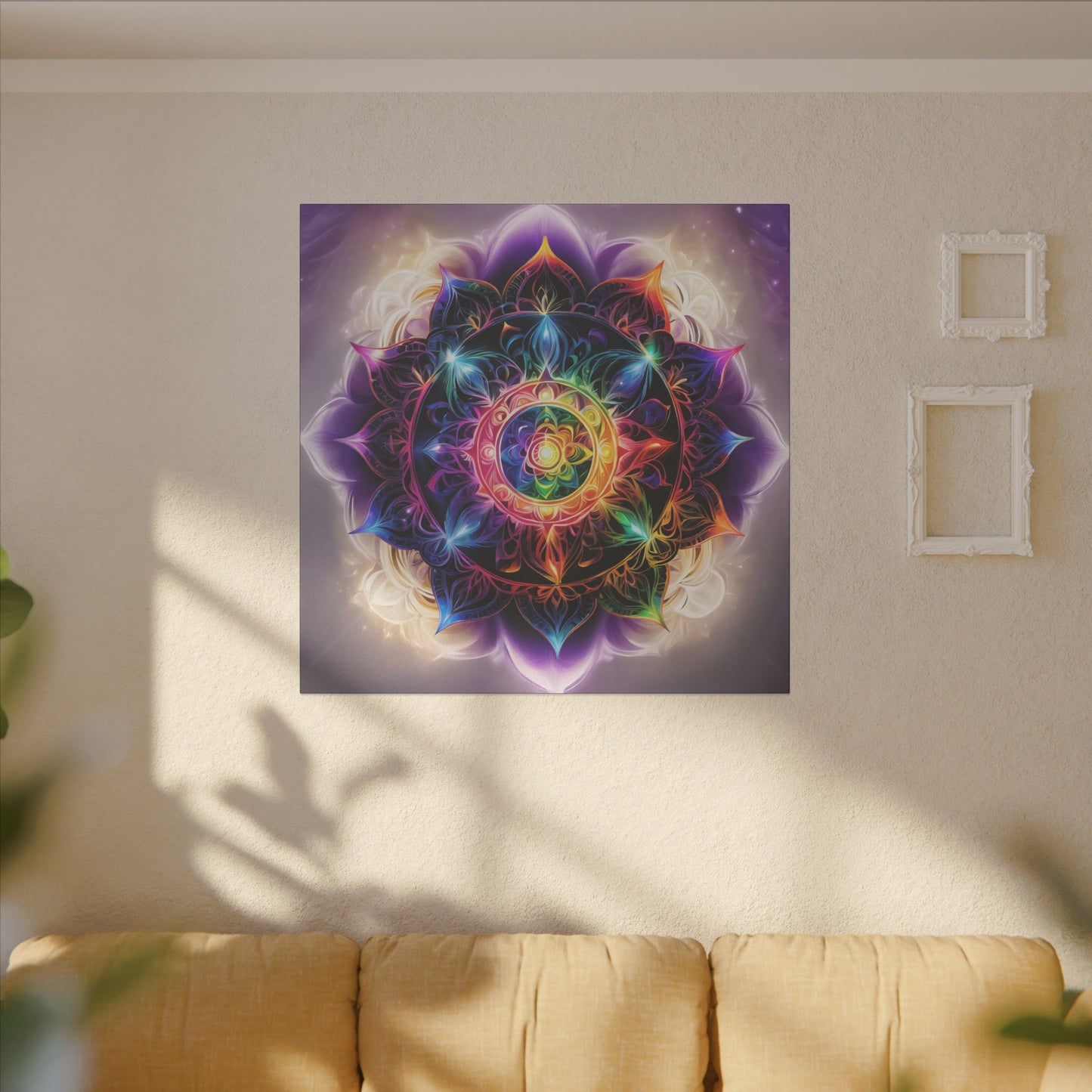 Indigo Chakra Art, Giclée Print Canvas no frame.