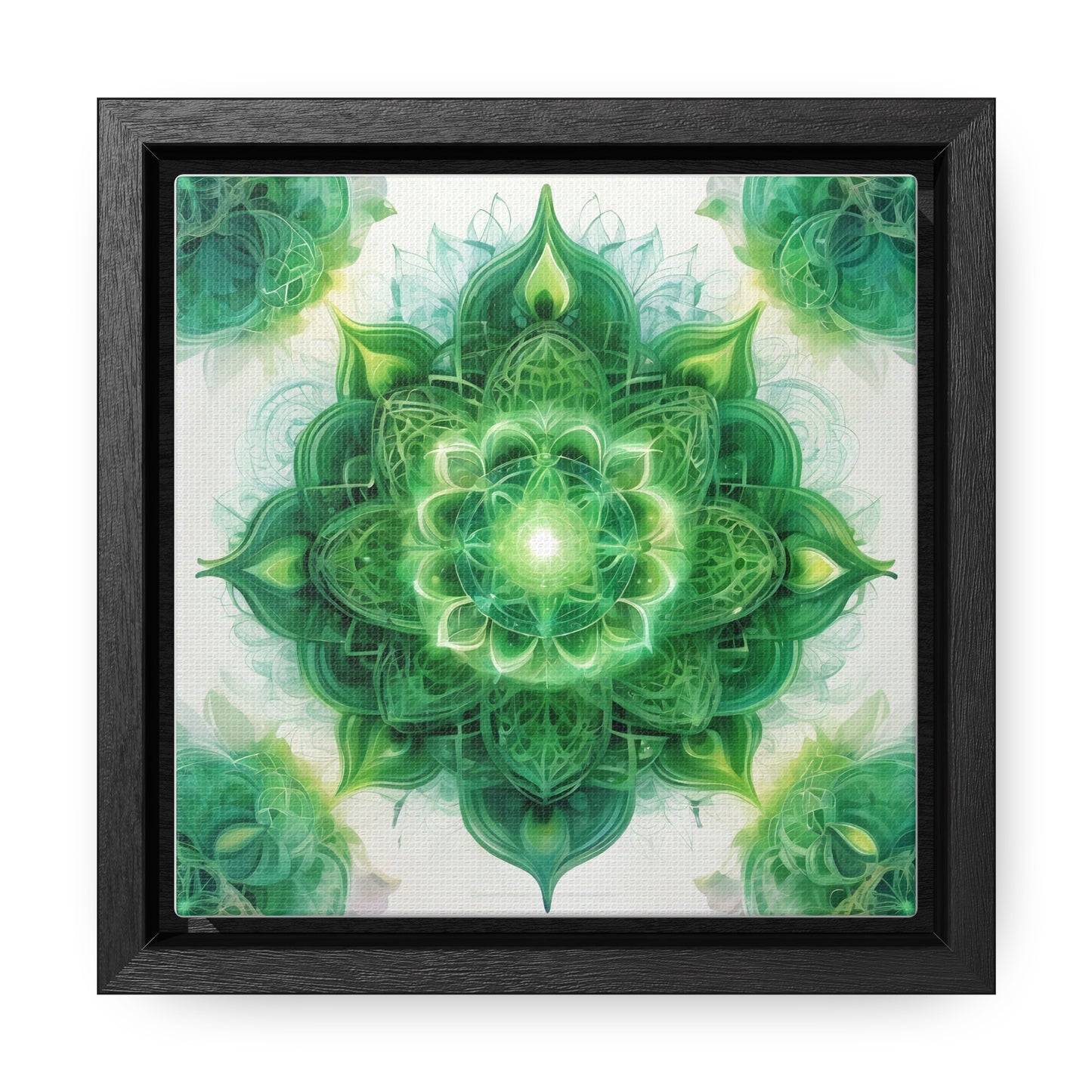 Heart chakra gallery art, Square Frame