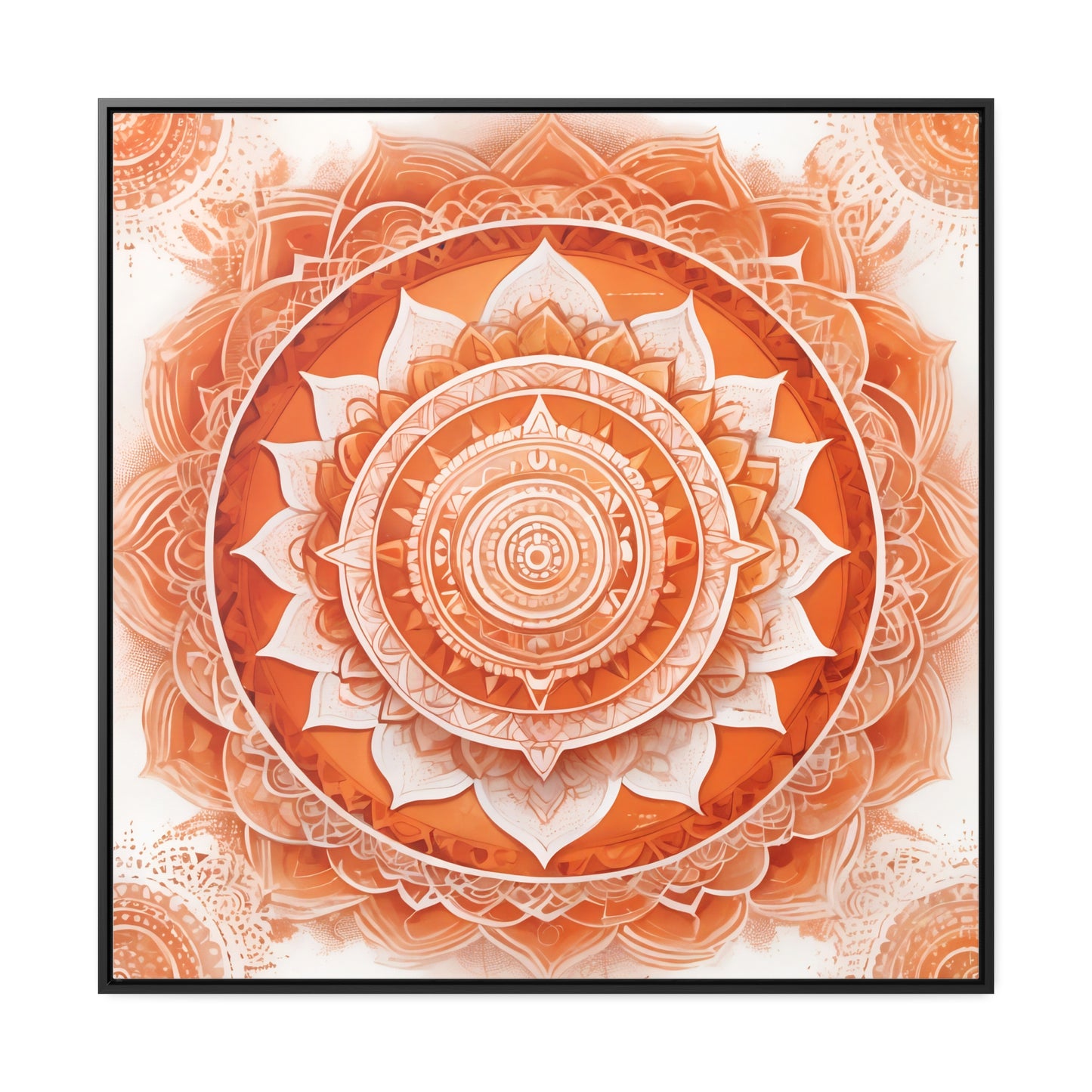 Sacral chakra gallery art, Square Frame