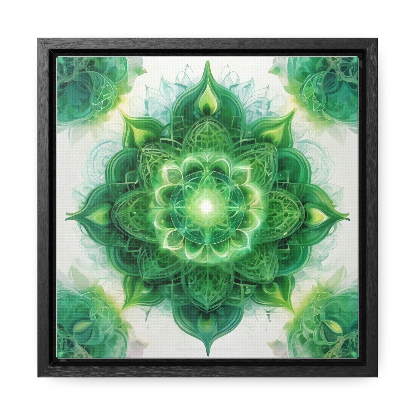 Heart chakra gallery art, Square Frame