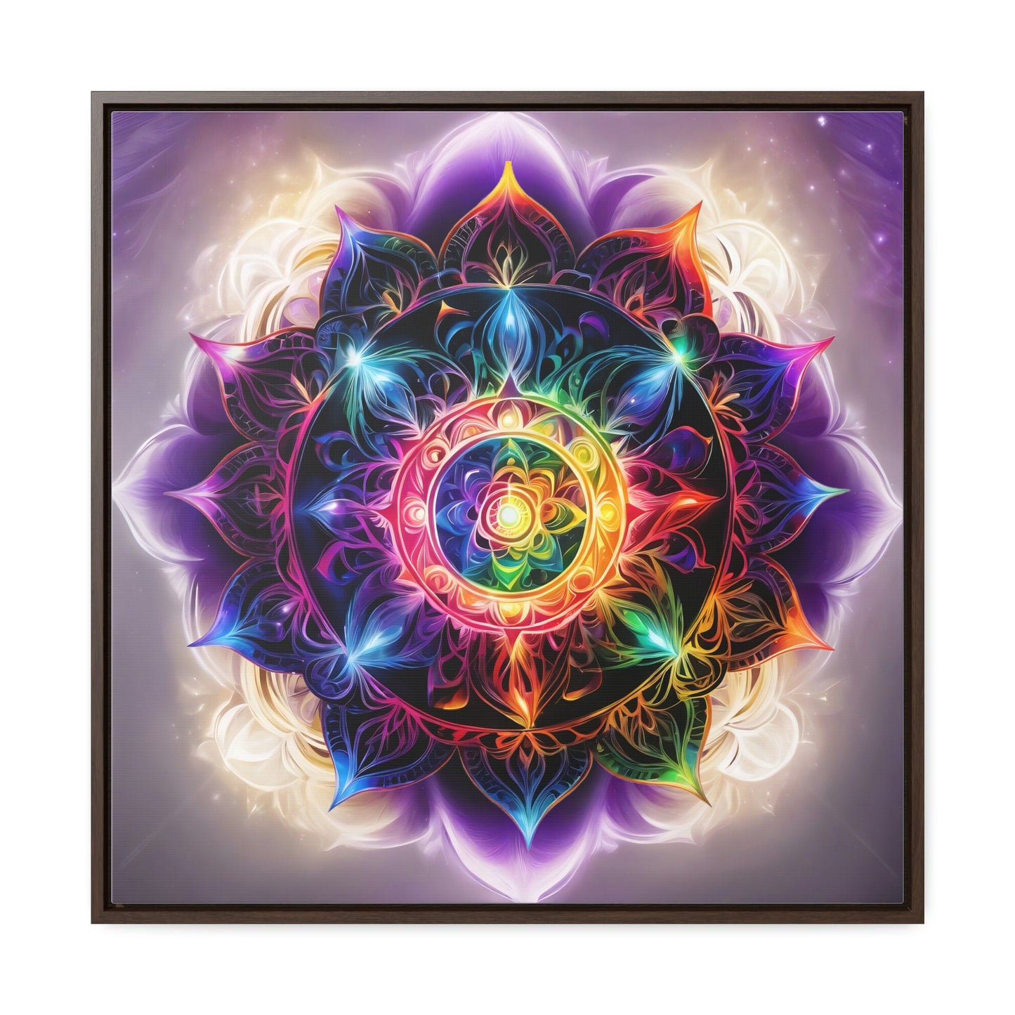 Indigo chakra gallery art, Square Frame