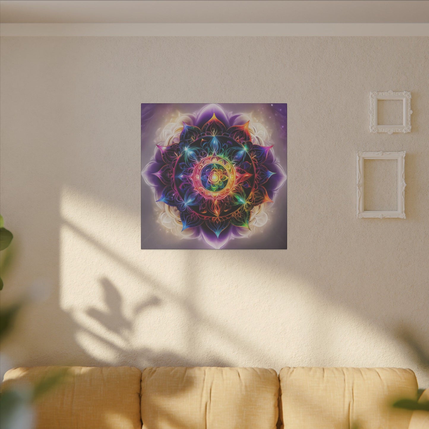 Indigo Chakra Art, Giclée Print Canvas no frame.