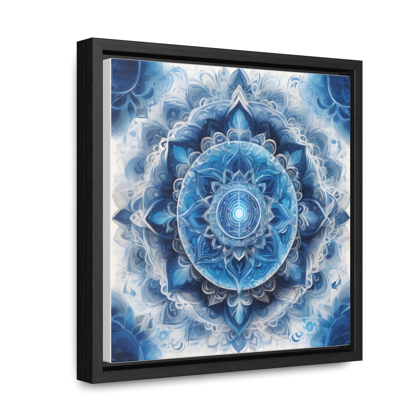 Throat chakra gallery art Square Frame