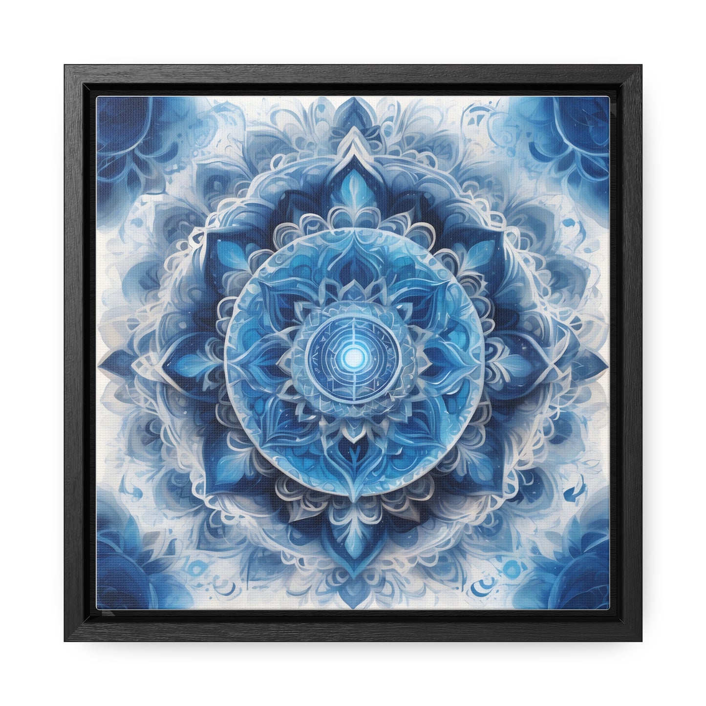 Throat chakra gallery art Square Frame