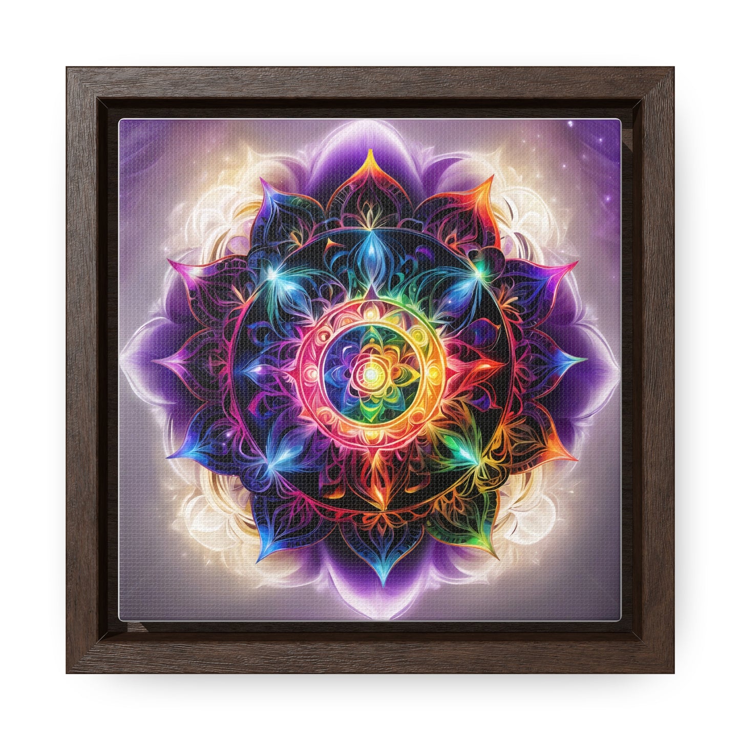 Indigo chakra gallery art, Square Frame