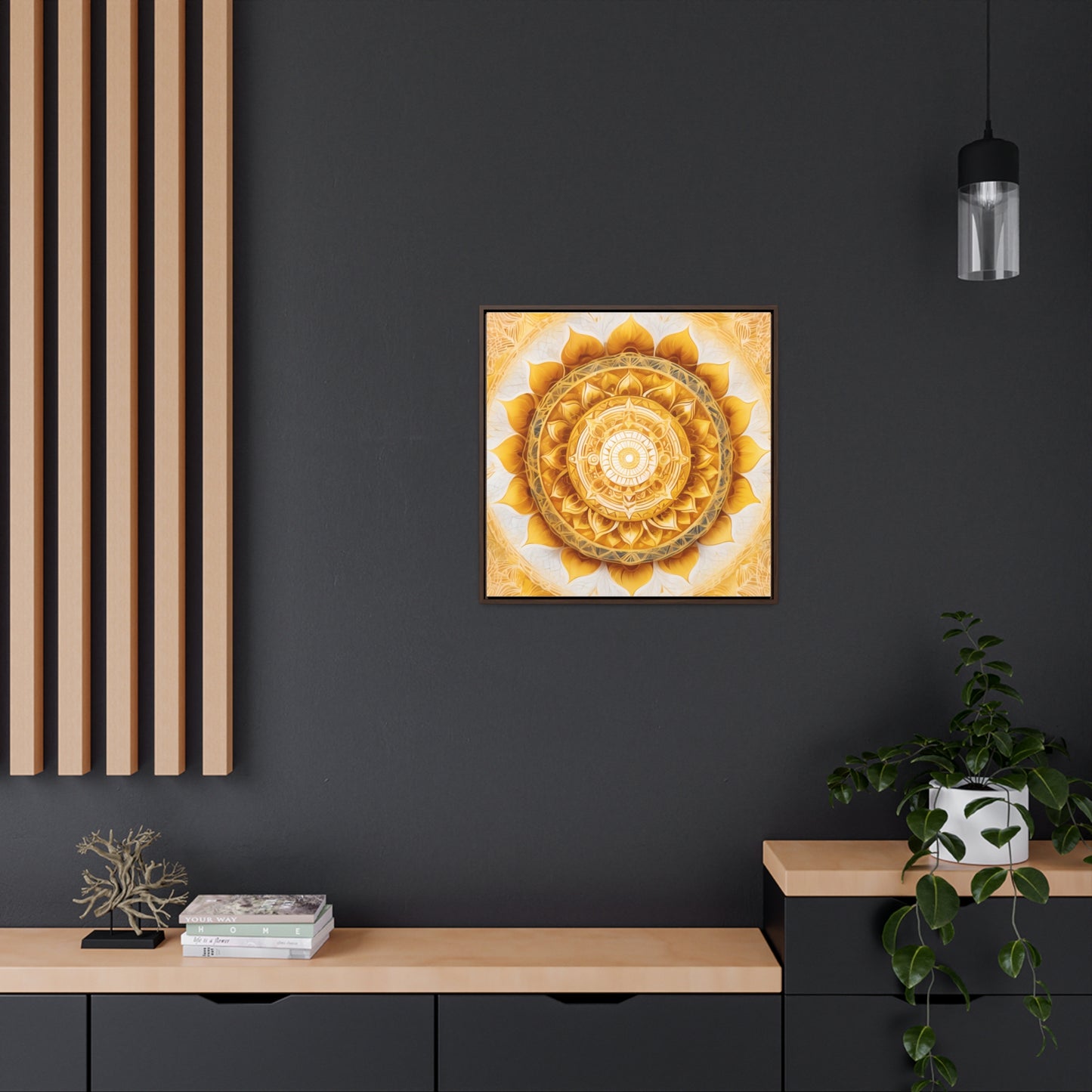 Solar plexus gallery art, Square Frame