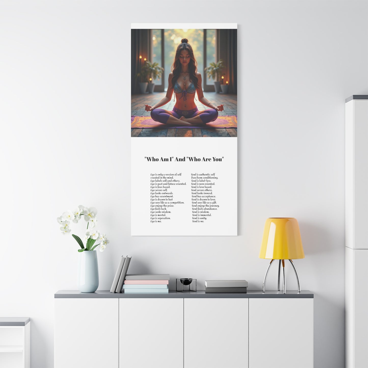 Transcend the ego - Awaken the power of the Soul wall art.