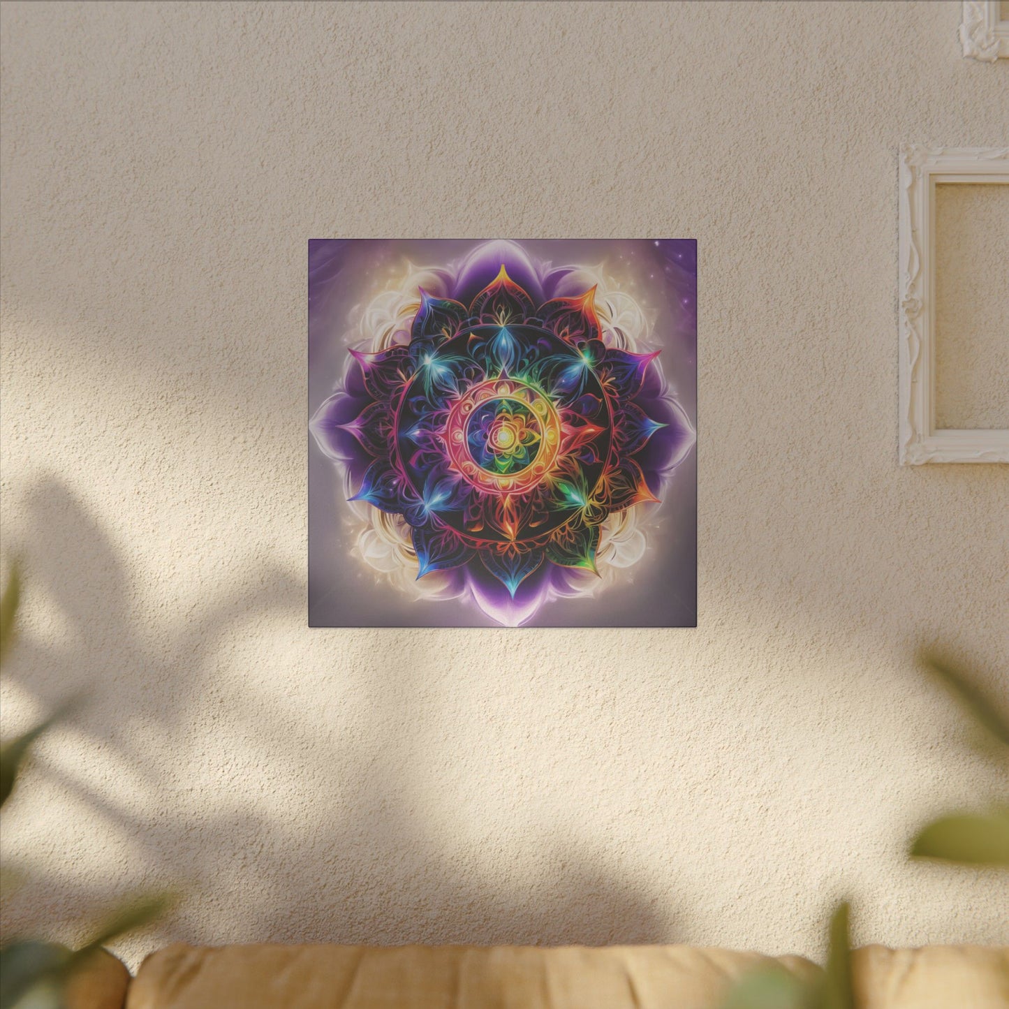 Indigo Chakra Art, Giclée Print Canvas no frame.