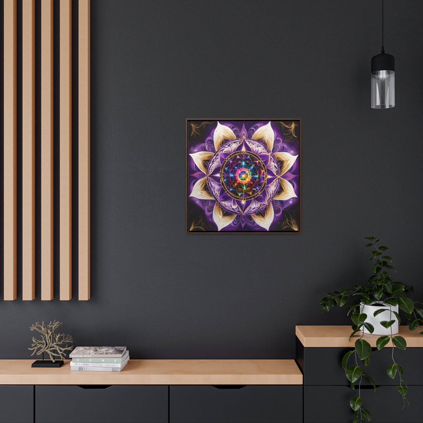 Soul star chakra gallery art, Square Frame