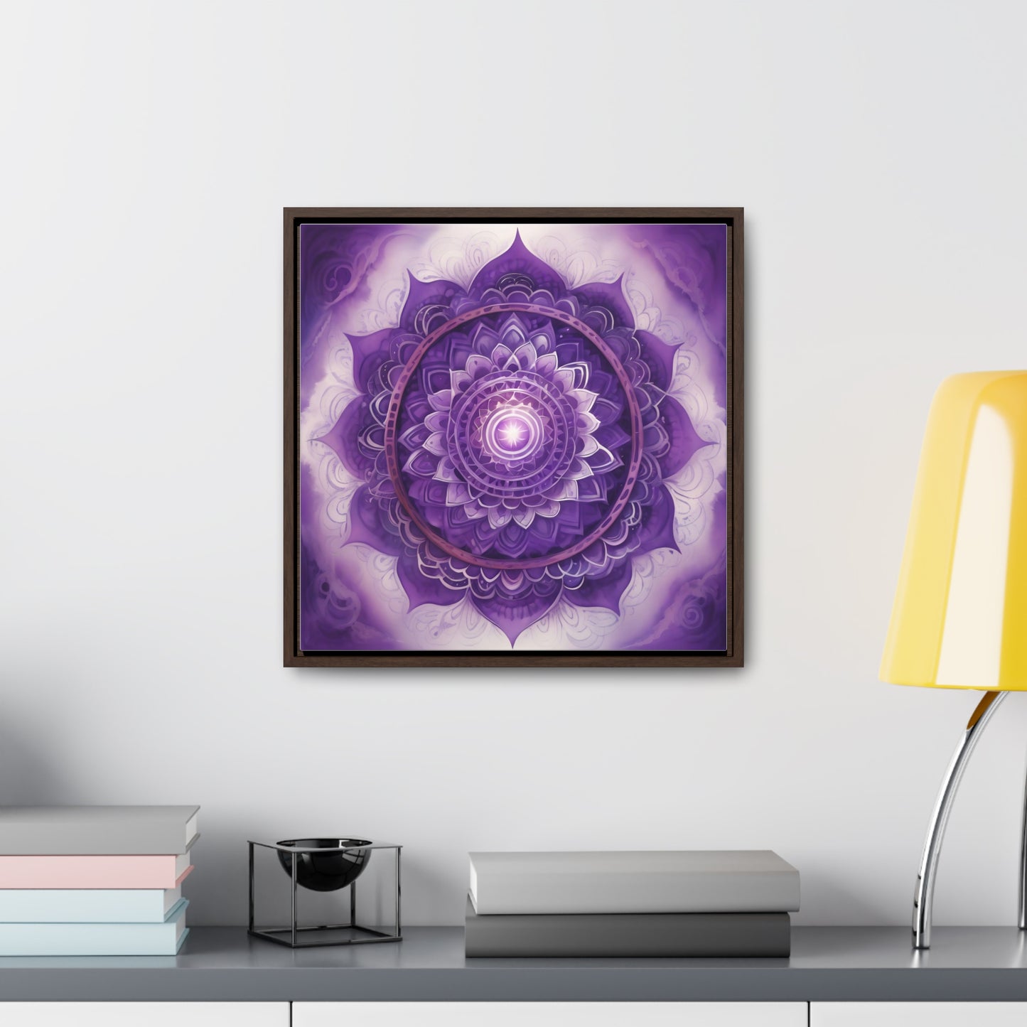 Crown chakra gallery art square frame